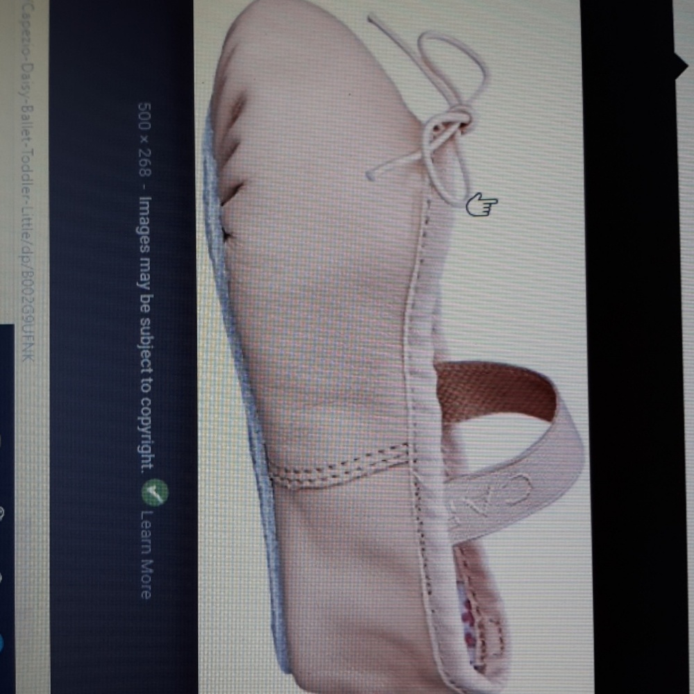 Ballet shoes pink girls new size 4 1/2 M